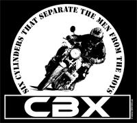 CBX 1000us TShirt SIX CYLINDERS THAT SEPARATE THE MEN FROM THE BOYS